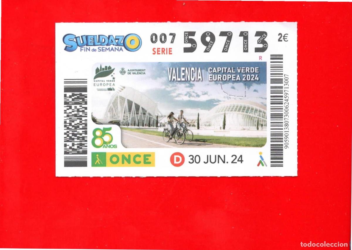 Cupones ONCE: CUPON de la ONCE - 30 junio 2024