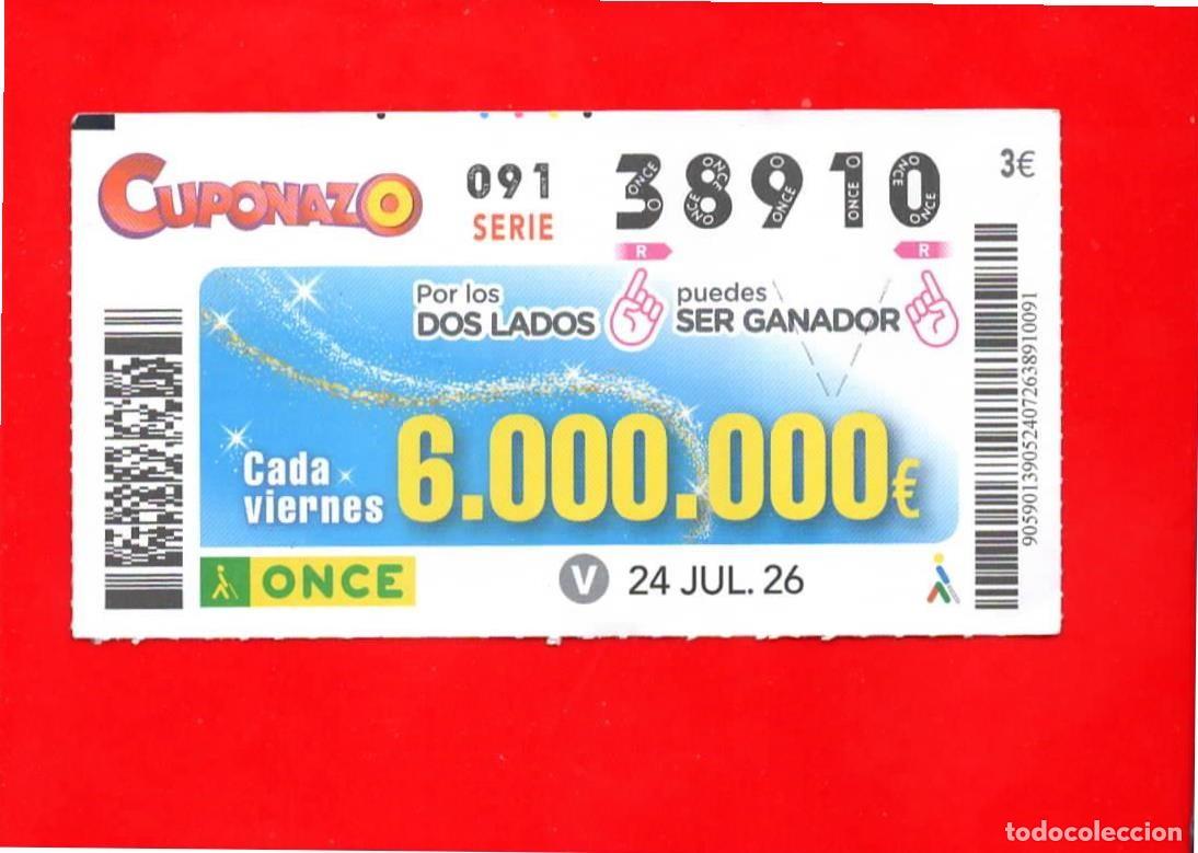 Cupones ONCE: Cup&oacute;n ONCE 24 julio 2026