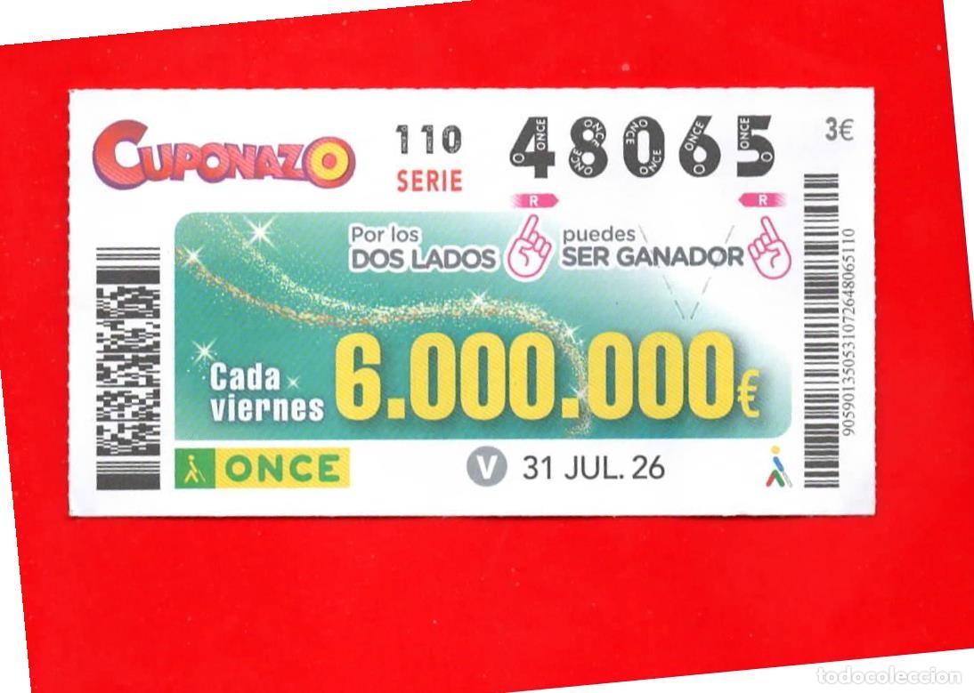 Cupones ONCE: Cup&oacute;n ONCE 31 julio 2026