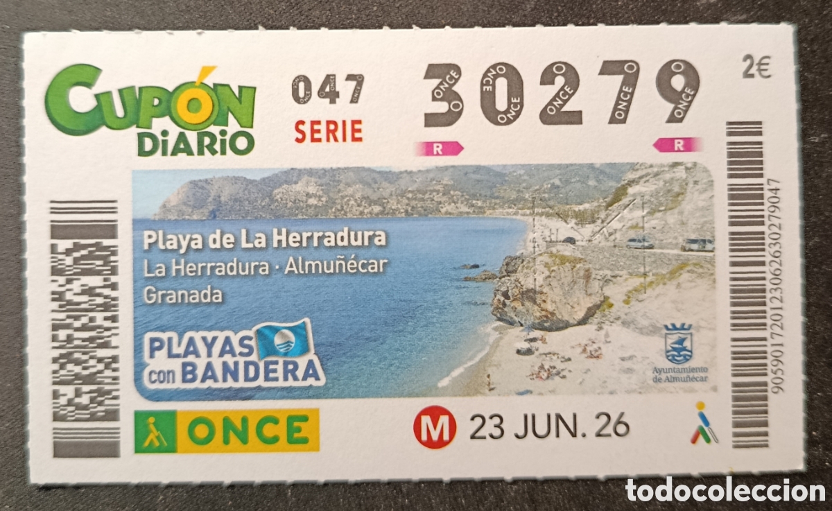 Cupones ONCE: N&deg; 30279 (23/JUNIO/2026)-GRANADA