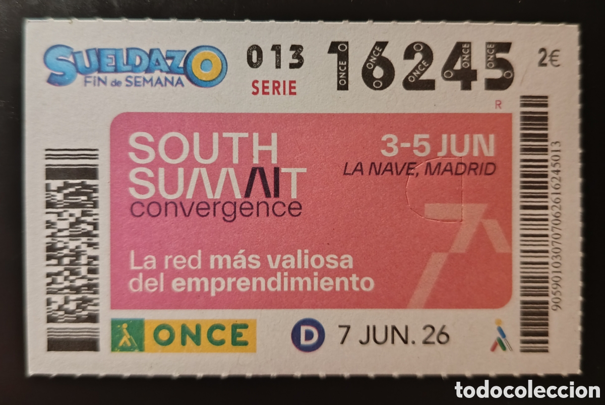 Cupones ONCE: N&deg; 16245 (7/JUNIO/2026)-MADRID