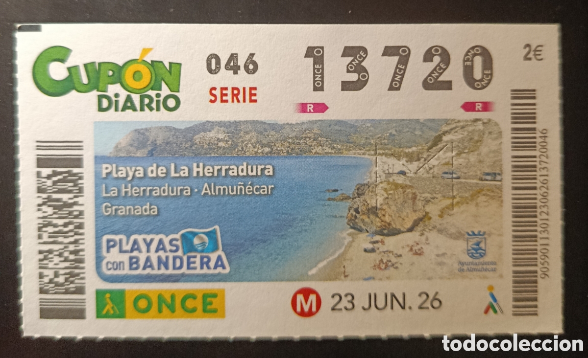 Cupones ONCE: N&deg; 13720 (23/JUNIO/2026)-GRANADA