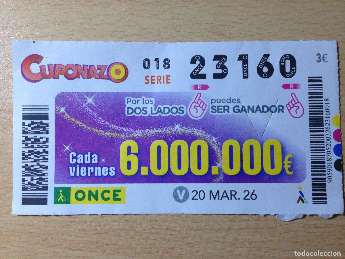 Cupones ONCE: ONCE - 20-03-2026 - 23160 - CUPONAZO VIERNES