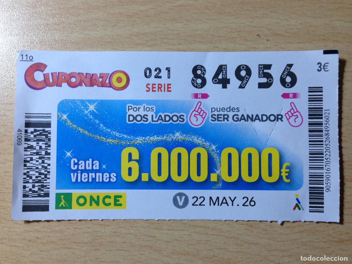 Cupones ONCE: ONCE - 22-05-2026 - 84956 - CUPONAZO VIERNES