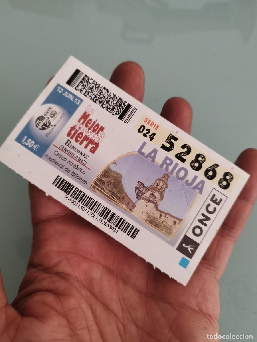 Cupones ONCE: Cup&oacute;n Diario de la ONCE celebrado el mi&eacute;rcoles 12 de junio de 2013. Premio de 3000&euro; durante la vida.