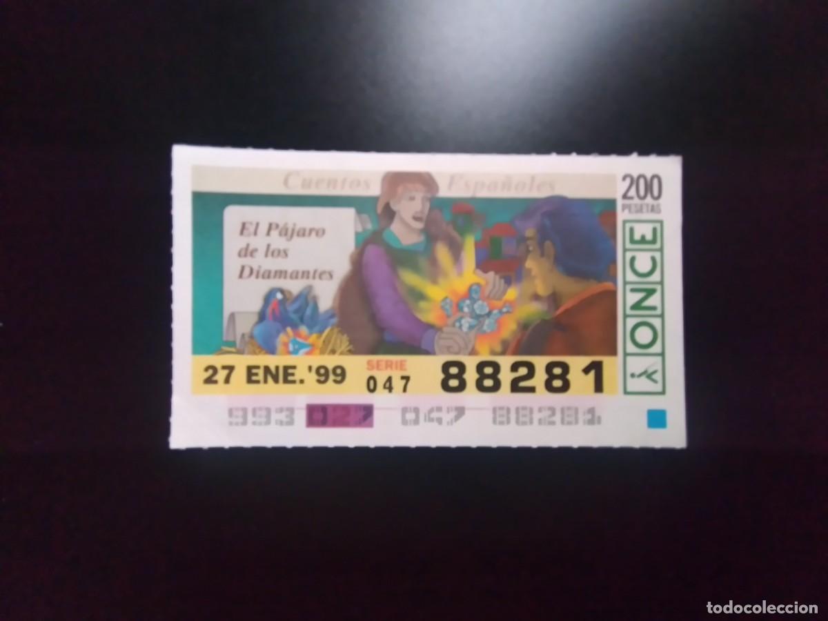 Cupones ONCE: CUP&Oacute;N ONCE CUENTOS ESPA&Ntilde;OLES EL P&Aacute;JARO DE LOS DIAMANTES 27 ENERO 99 1999 88281