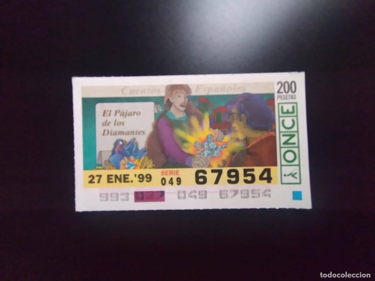 Cupones ONCE: CUP&Oacute;N ONCE CUENTOS ESPA&Ntilde;OLES EL P&Aacute;JARO DE LOS DIAMANTES 27 ENERO 99 1999 67954