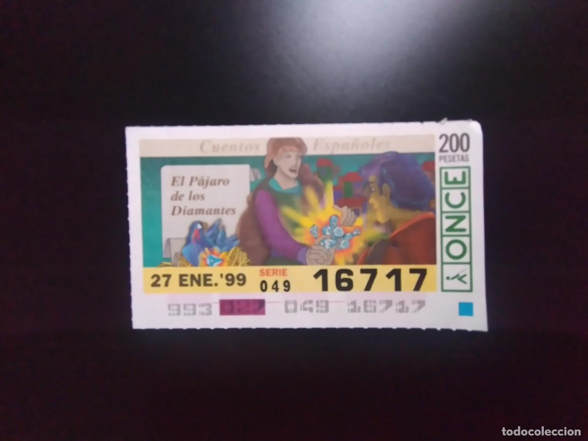 Cupones ONCE: CUP&Oacute;N ONCE CUENTOS ESPA&Ntilde;OLES EL P&Aacute;JARO DE LOS DIAMANTES 27 ENERO 99 1999 16717