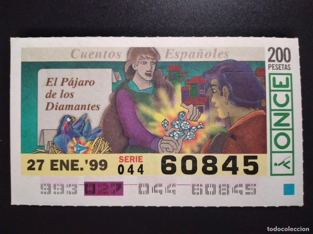 Cupones ONCE: CUP&Oacute;N ONCE CUENTOS ESPA&Ntilde;OLES EL P&Aacute;JARO DE LOS DIAMANTES 27 ENERO 99 1999 60845