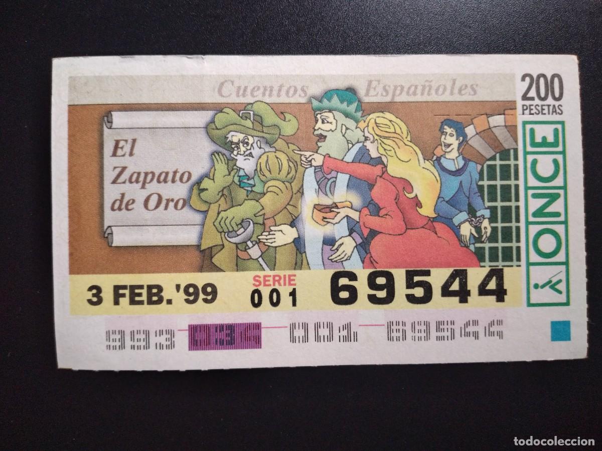 Cupones ONCE: CUP&Oacute;N ONCE CUENTOS ESPA&Ntilde;OLES EL ZAPATO DE ORO 3 FEBRERO 99 1999 69544