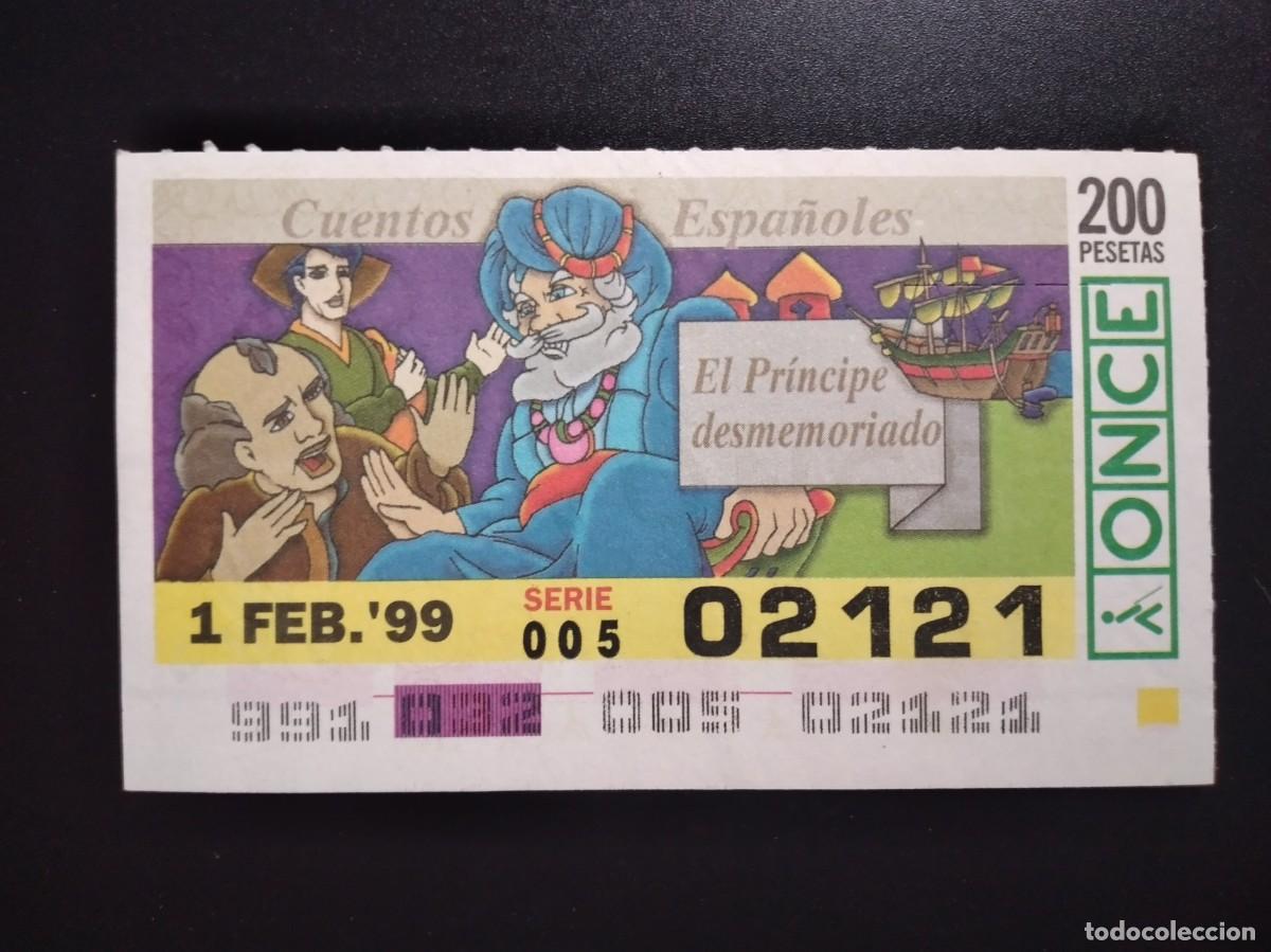 Cupones ONCE: CUP&Oacute;N ONCE CUENTOS ESPA&Ntilde;OLES EL PR&Iacute;NCIPE DESMEMORIADO 1 FEBRERO 99 1999 02121
