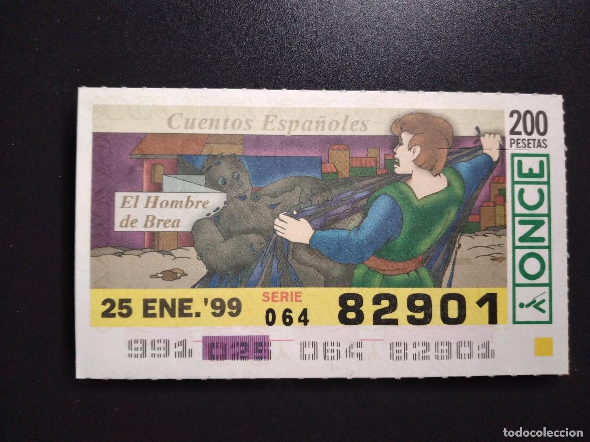Cupones ONCE: CUP&Oacute;N ONCE CUENTOS ESPA&Ntilde;OLES EL HOMBRE DE BREA 25 ENERO 99 1999 82901