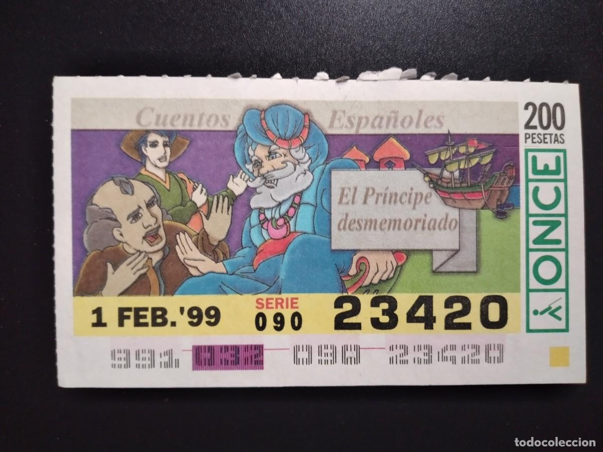Cupones ONCE: CUP&Oacute;N ONCE CUENTOS ESPA&Ntilde;OLES EL PR&Iacute;NCIPE DESMEMORIADO 1 FEBRERO 99 1999 23420