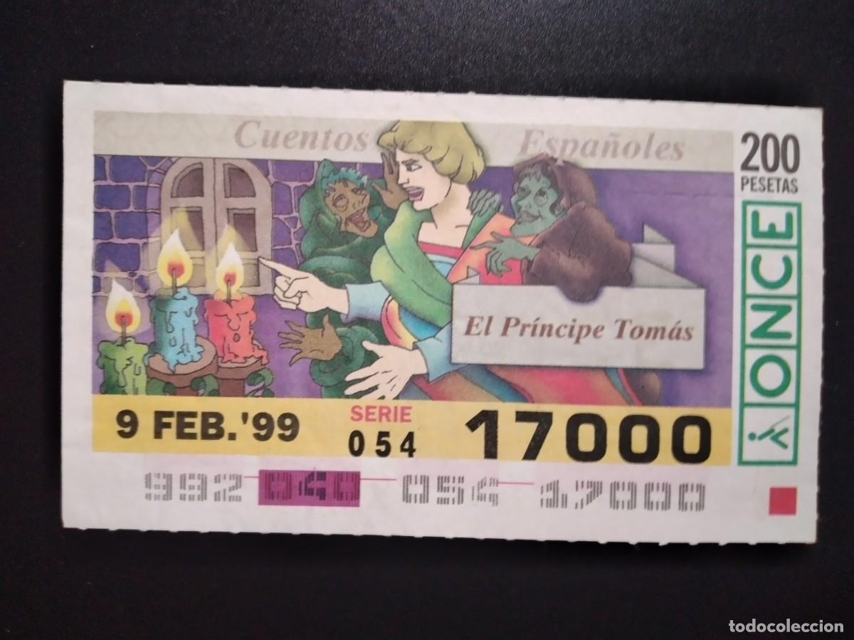 Cupones ONCE: CUP&Oacute;N ONCE CUENTOS ESPA&Ntilde;OLES EL PR&Iacute;NCIPE TOM&Aacute;S 9 FEBRERO 99 1999 17000