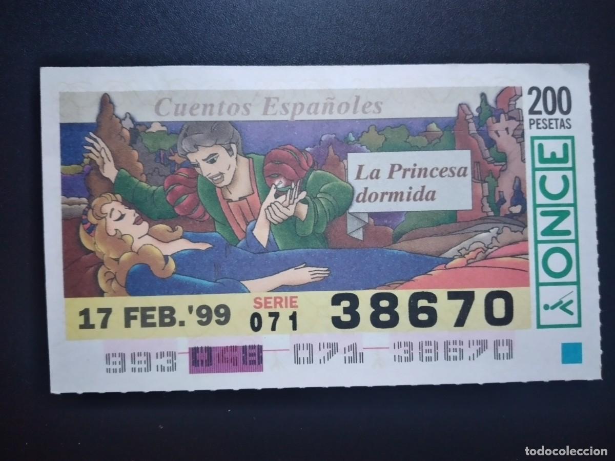 Cupones ONCE: CUP&Oacute;N ONCE CUENTOS ESPA&Ntilde;OLES LA PRINCESA DORMIDA 17 FEBRERO 99 1999 38670