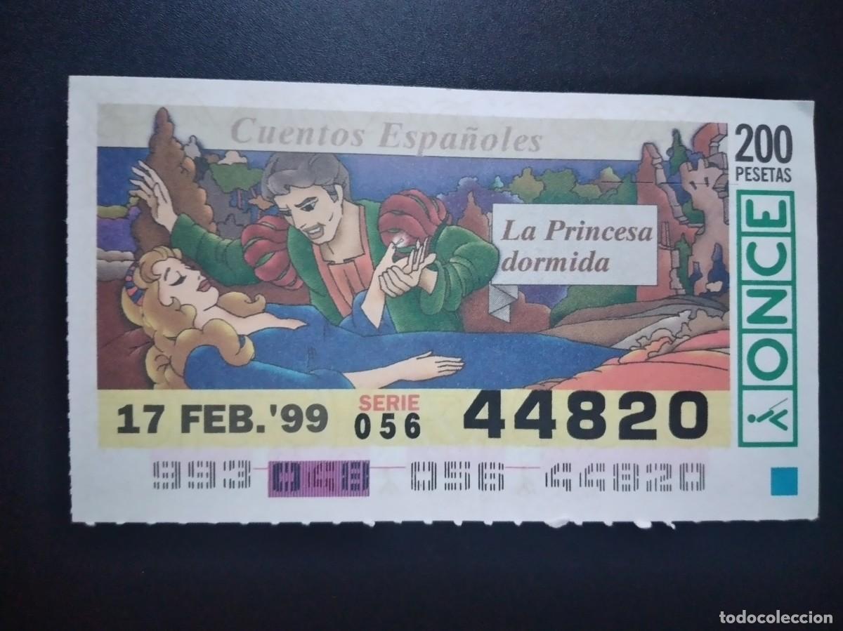 Cupones ONCE: CUP&Oacute;N ONCE CUENTOS ESPA&Ntilde;OLES LA PRINCESA DORMIDA 17 FEBRERO 99 1999 44820