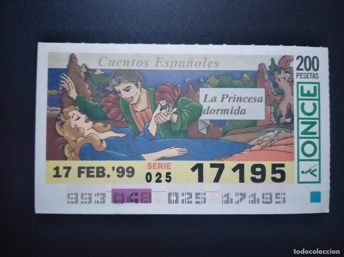 Cupones ONCE: CUP&Oacute;N ONCE CUENTOS ESPA&Ntilde;OLES LA PRINCESA DORMIDA 17 FEBRERO 99 1999 17195