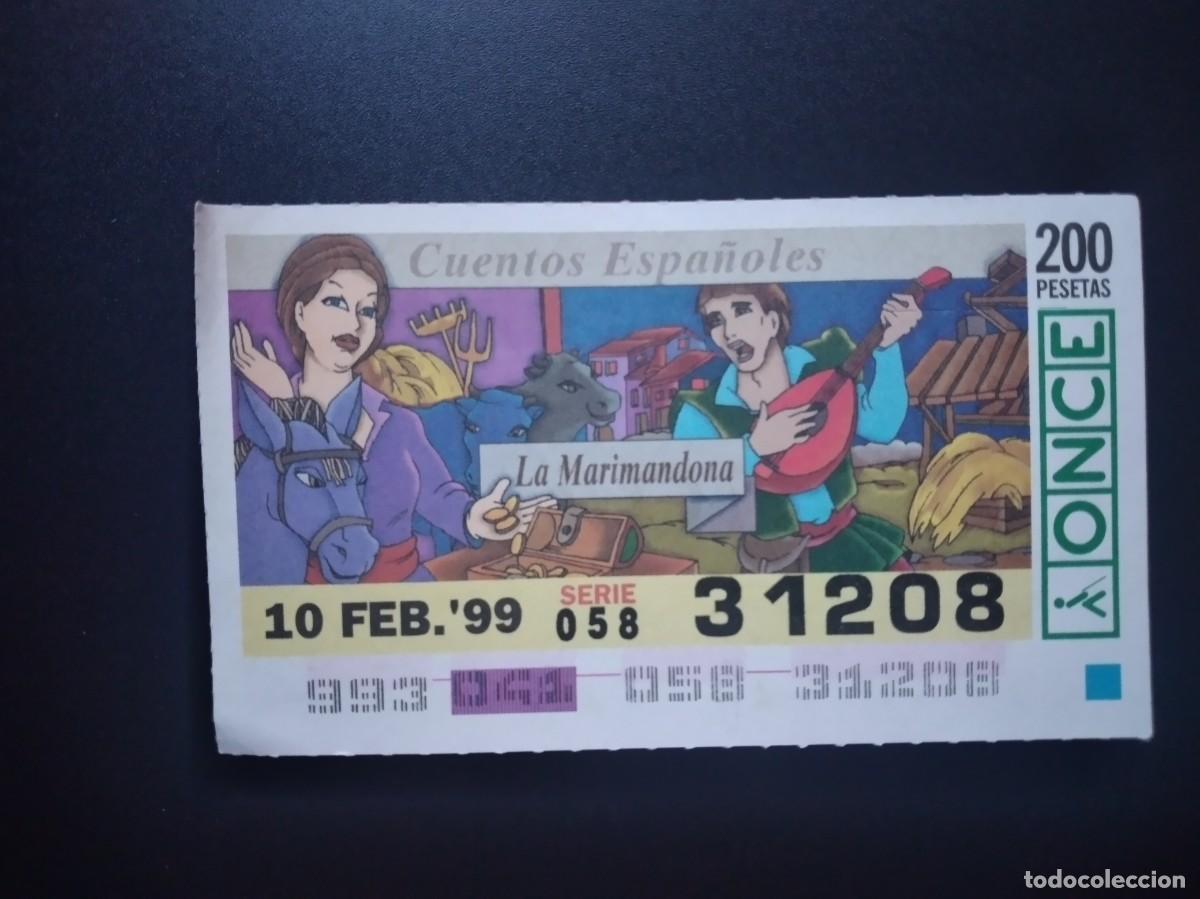 Cupones ONCE: CUP&Oacute;N ONCE CUENTOS ESPA&Ntilde;OLES LA MARIMANDONA 10 FEBRERO 99 1999 31208