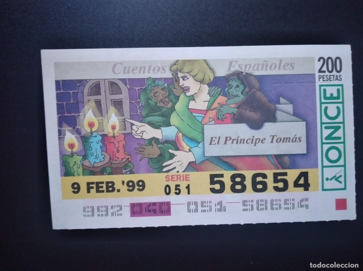 Cupones ONCE: CUP&Oacute;N ONCE CUENTOS ESPA&Ntilde;OLES EL PR&Iacute;NCIPE TOM&Aacute;S 9 FEBRERO 99 1999 58654