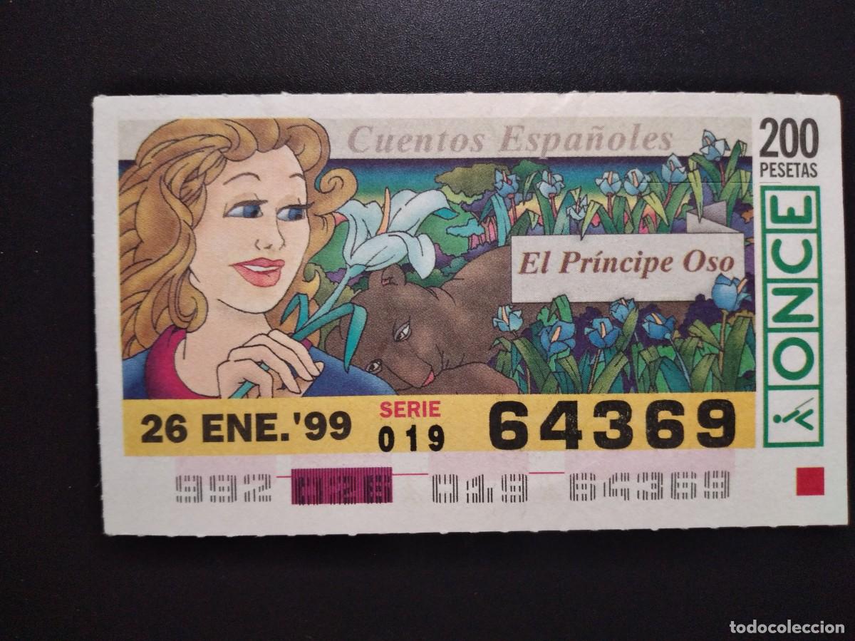 Cupones ONCE: CUP&Oacute;N ONCE CUENTOS ESPA&Ntilde;OLES EL PR&Iacute;NCIPE OSO 26 ENERO 99 1999 64369