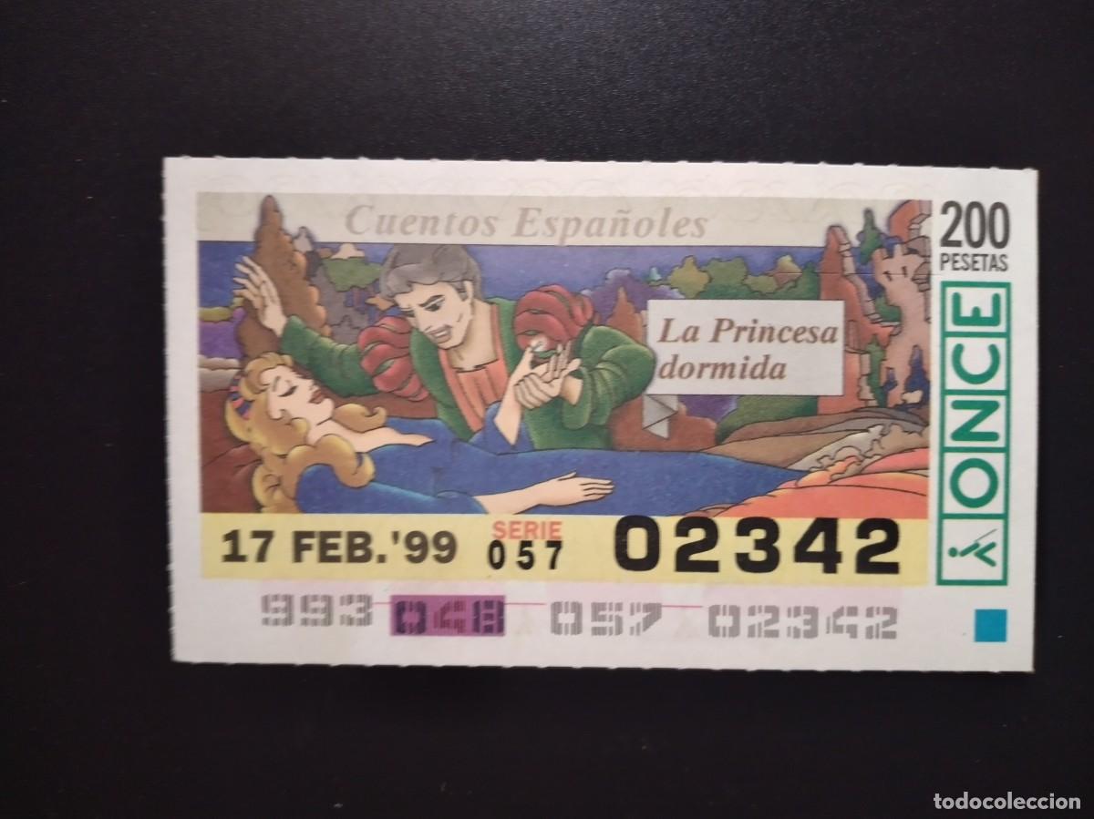Cupones ONCE: CUP&Oacute;N ONCE CUENTOS ESPA&Ntilde;OLES LA PRINCESA DORMIDA 17 FEBRERO 99 1999 02342