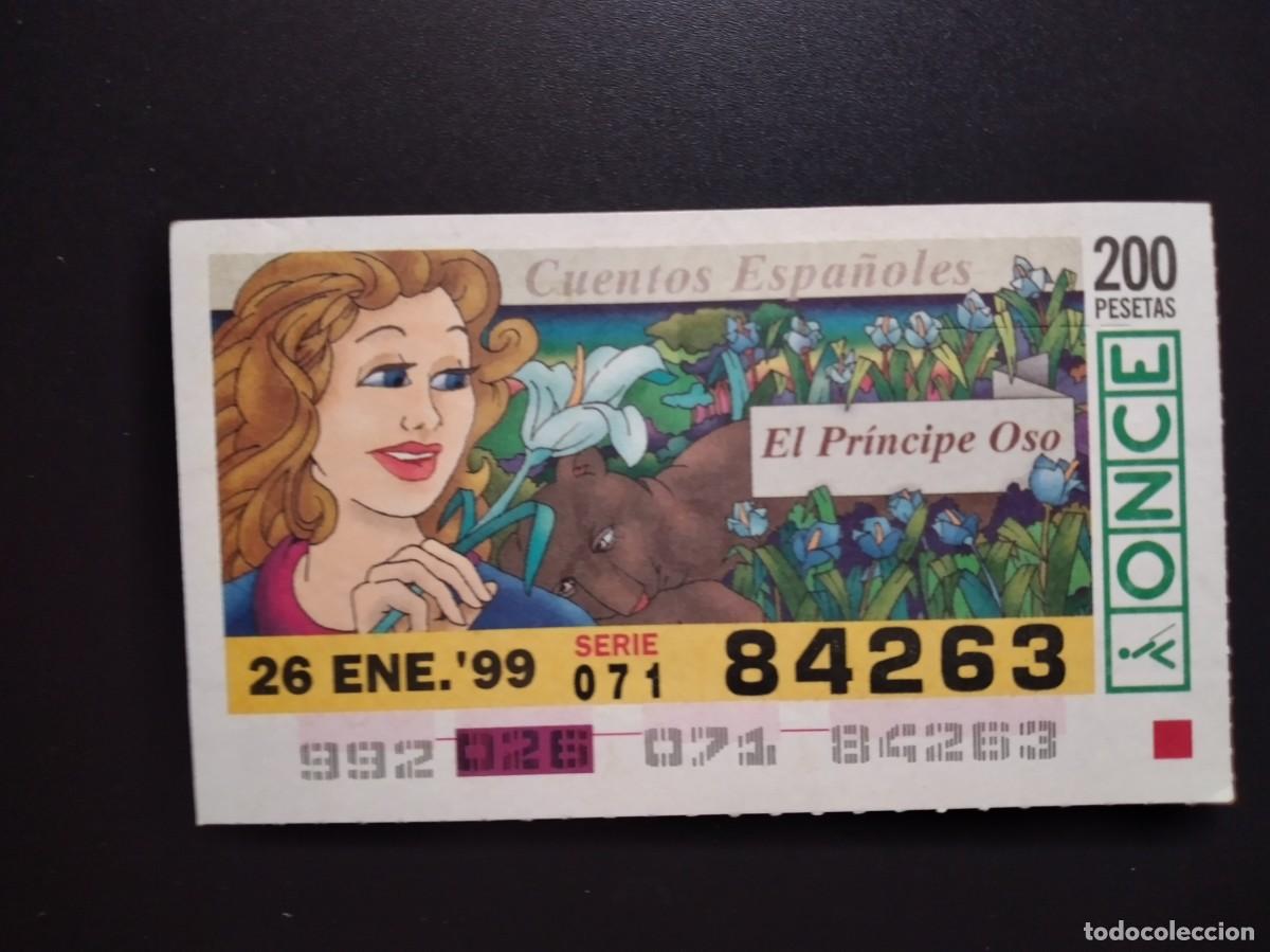 Cupones ONCE: CUP&Oacute;N ONCE CUENTOS ESPA&Ntilde;OLES EL PR&Iacute;NCIPE OSO 26 ENERO 99 1999 84263