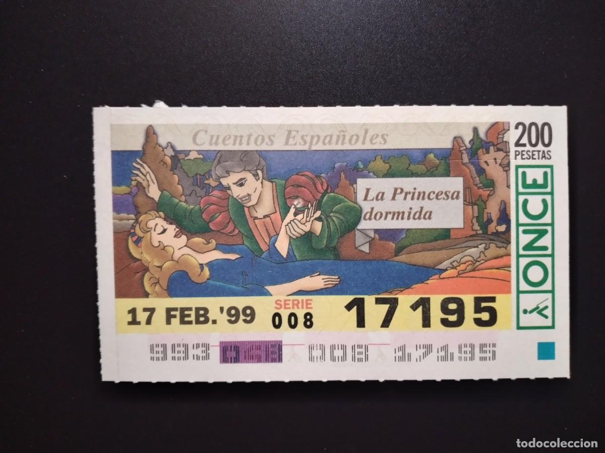 Cupones ONCE: CUP&Oacute;N ONCE CUENTOS ESPA&Ntilde;OLES LA PRINCESA DORMIDA 17 FEBRERO 99 1999 17195