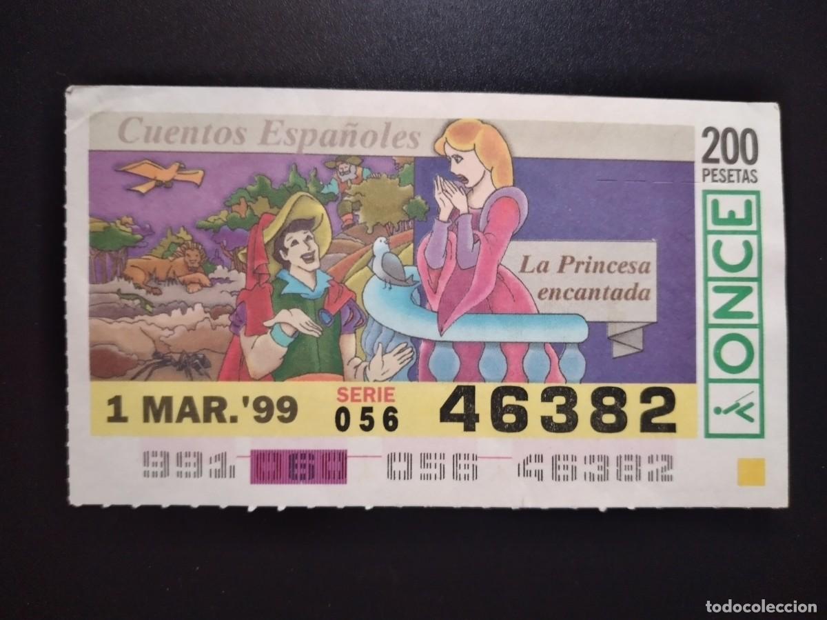 Cupones ONCE: CUP&Oacute;N ONCE CUENTOS ESPA&Ntilde;OLES LA PRINCESA ENCANTADA 1 MARZO 99 1999 46382