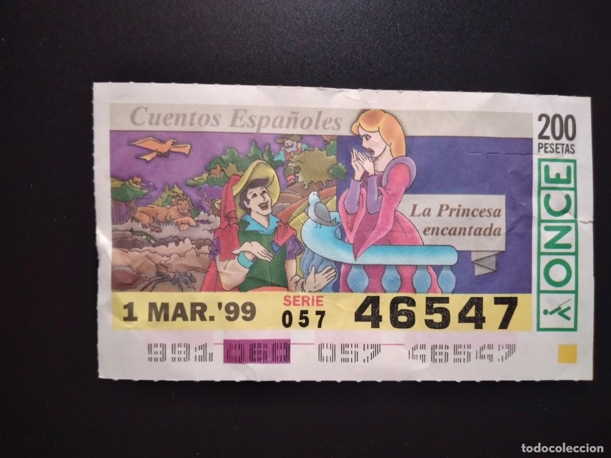 Cupones ONCE: CUP&Oacute;N ONCE CUENTOS ESPA&Ntilde;OLES LA PRINCESA ENCANTADA 1 MARZO 99 1999 46547