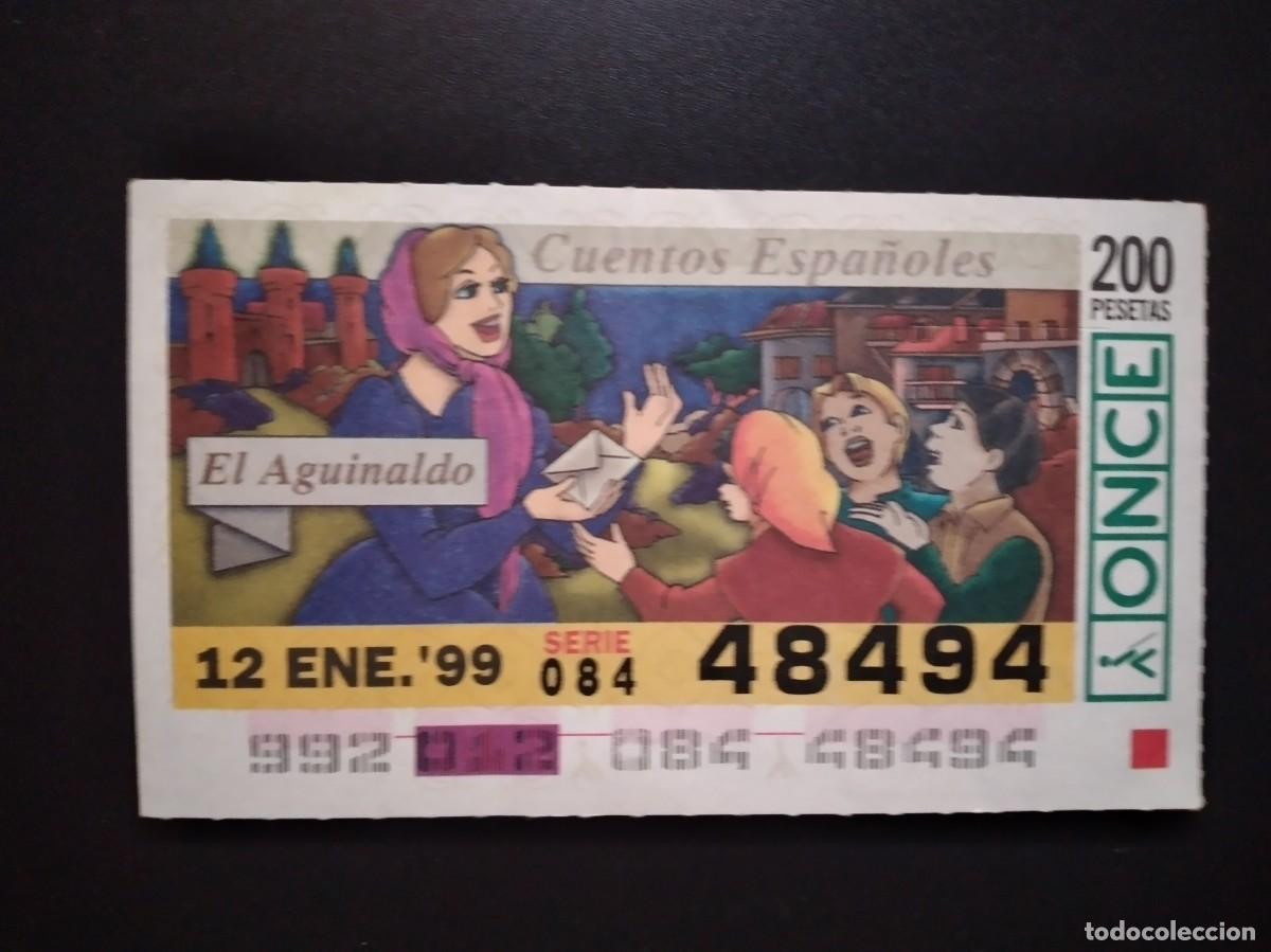 Cupones ONCE: CUP&Oacute;N ONCE CUENTOS ESPA&Ntilde;OLES EL AGUINALDO 21 ENERO 99 1999 48494
