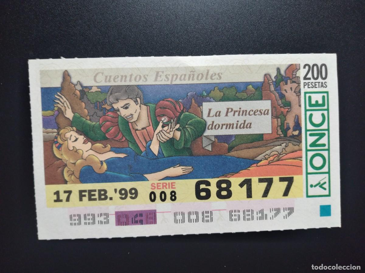 Cupones ONCE: CUP&Oacute;N ONCE CUENTOS ESPA&Ntilde;OLES LA PRINCESA DORMIDA 17 FEBRERO 99 1999 68177