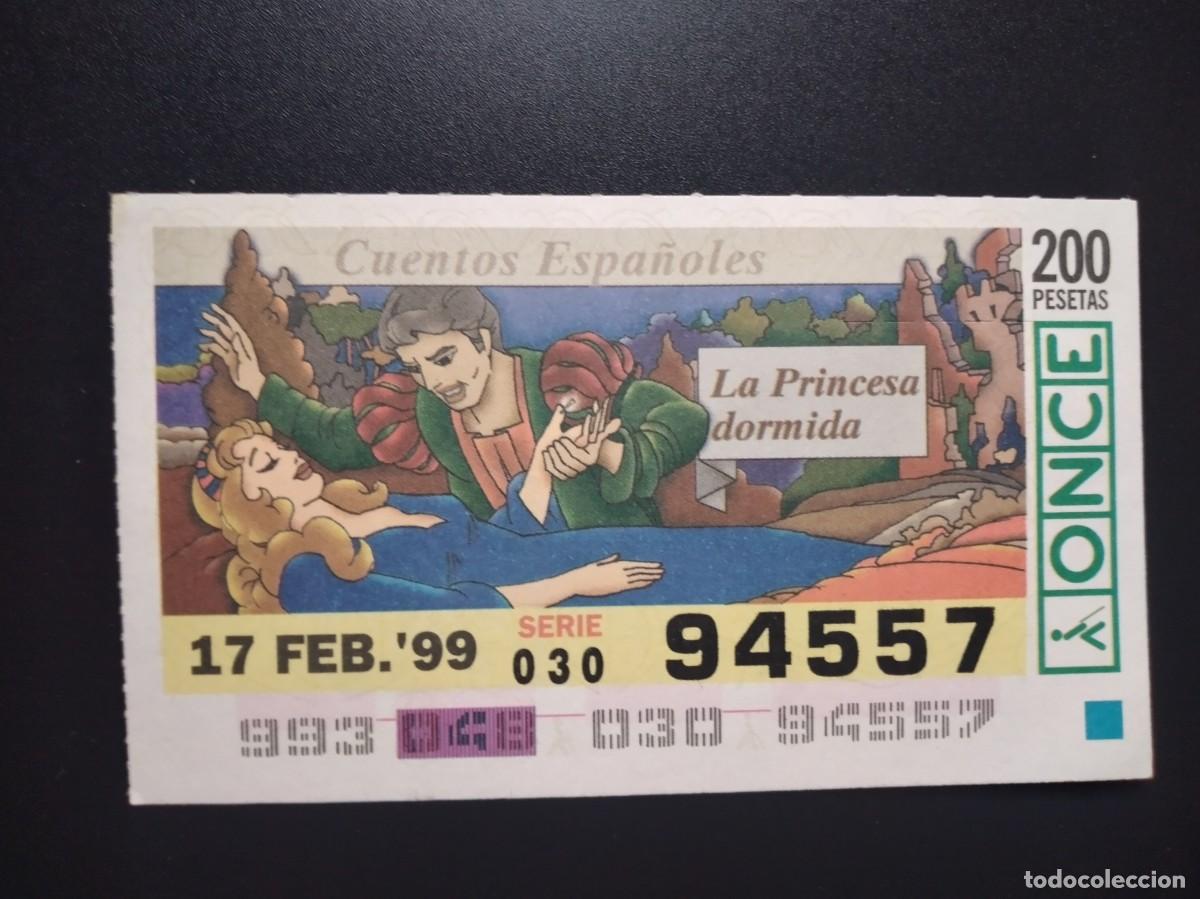 Cupones ONCE: CUP&Oacute;N ONCE CUENTOS ESPA&Ntilde;OLES LA PRINCESA DORMIDA 17 FEBRERO 99 1999 94557