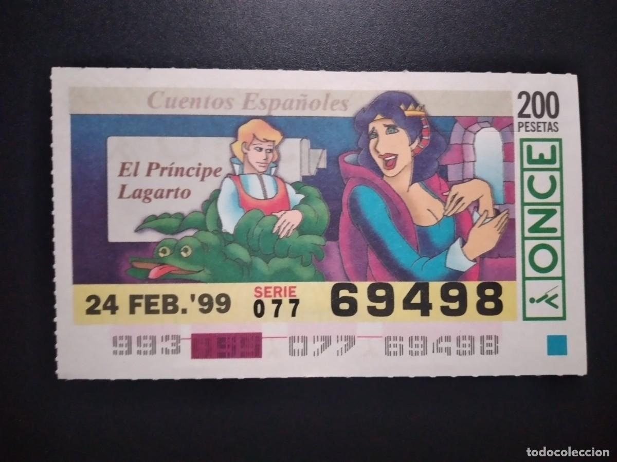 Cupones ONCE: CUP&Oacute;N ONCE CUENTOS ESPA&Ntilde;OLES EL PR&Iacute;NCIPE LAGARTO 24 FEBRERO 99 1999 69428 0.25