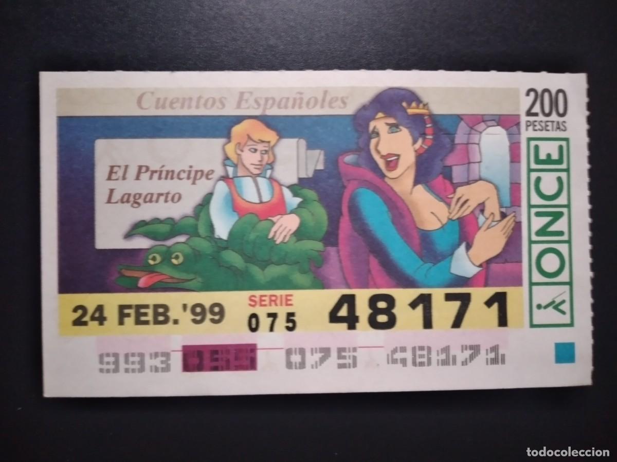 Cupones ONCE: CUP&Oacute;N ONCE CUENTOS ESPA&Ntilde;OLES EL PR&Iacute;NCIPE LAGARTO 24 FEBRERO 99 1999 48171