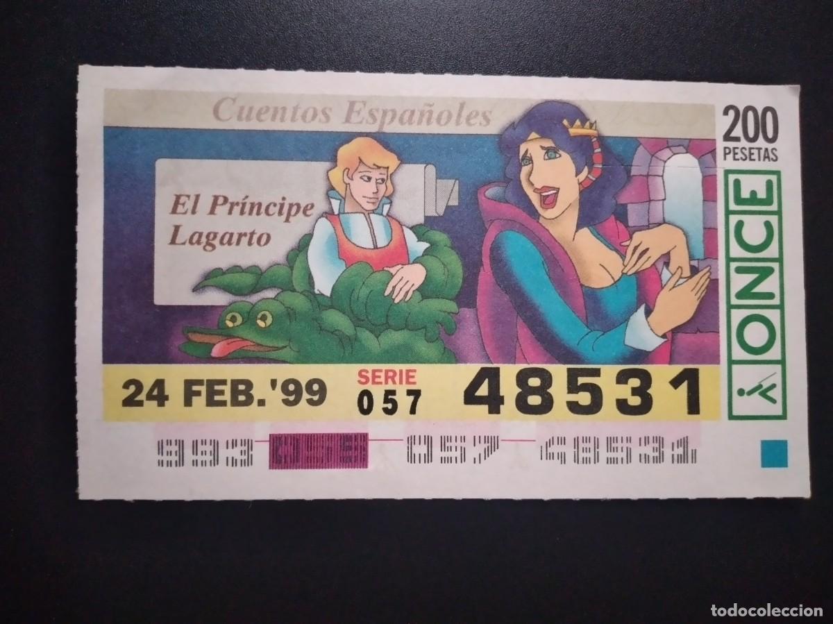 Cupones ONCE: CUP&Oacute;N ONCE CUENTOS ESPA&Ntilde;OLES EL PR&Iacute;NCIPE LAGARTO 24 FEBRERO 99 1999 48531