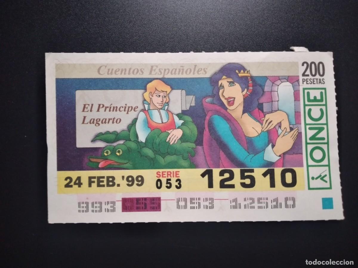 Cupones ONCE: CUP&Oacute;N ONCE CUENTOS ESPA&Ntilde;OLES EL PR&Iacute;NCIPE LAGARTO 24 FEBRERO 99 1999 12510