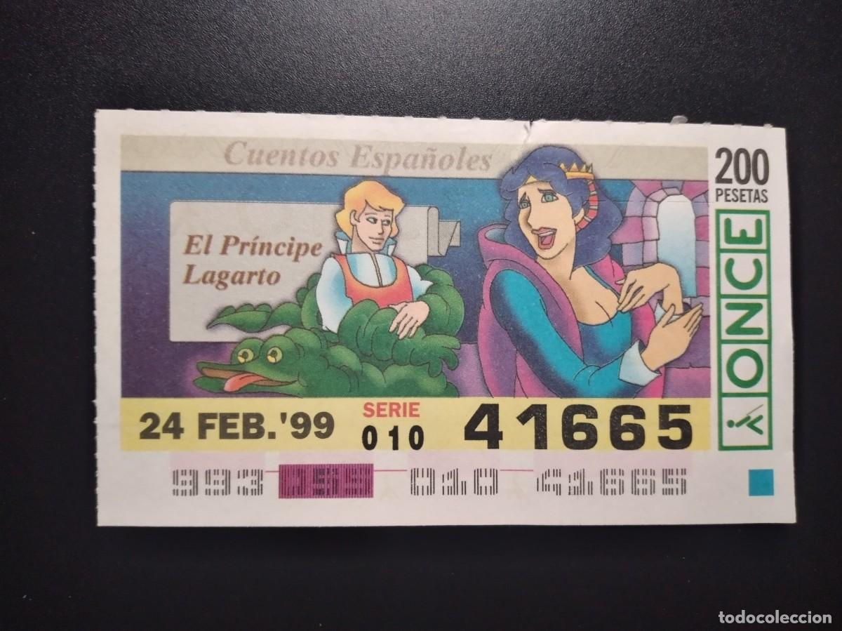 Cupones ONCE: CUP&Oacute;N ONCE CUENTOS ESPA&Ntilde;OLES EL PR&Iacute;NCIPE LAGARTO 24 FEBRERO 99 1999 41665