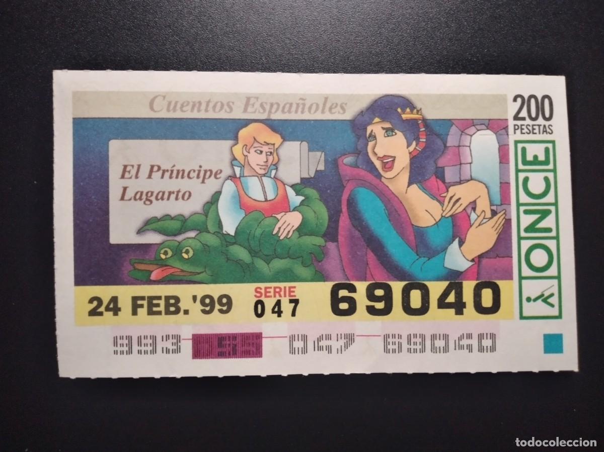 Cupones ONCE: CUP&Oacute;N ONCE CUENTOS ESPA&Ntilde;OLES EL PR&Iacute;NCIPE LAGARTO 24 FEBRERO 99 1999 69040