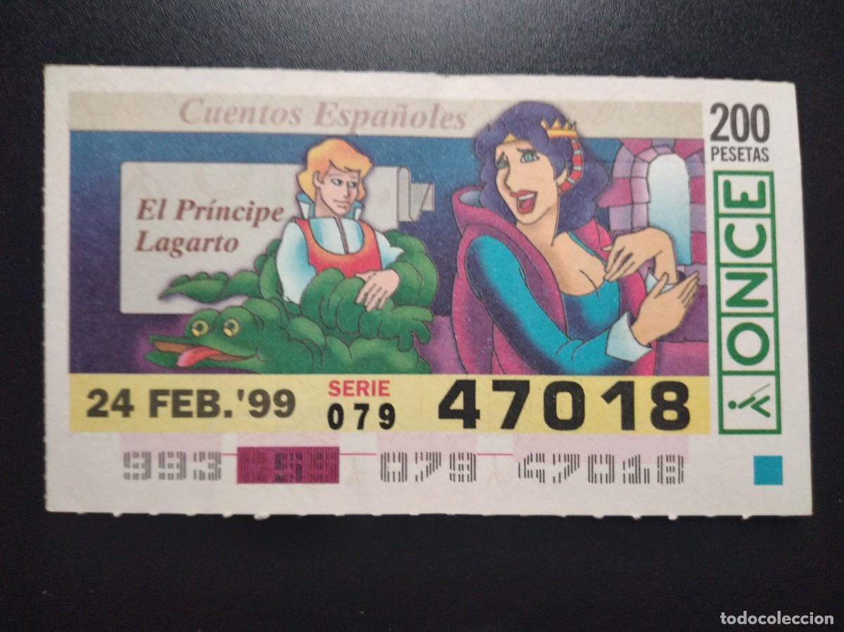 Cupones ONCE: CUP&Oacute;N ONCE CUENTOS ESPA&Ntilde;OLES EL PR&Iacute;NCIPE LAGARTO 24 FEBRERO 99 1999 47018