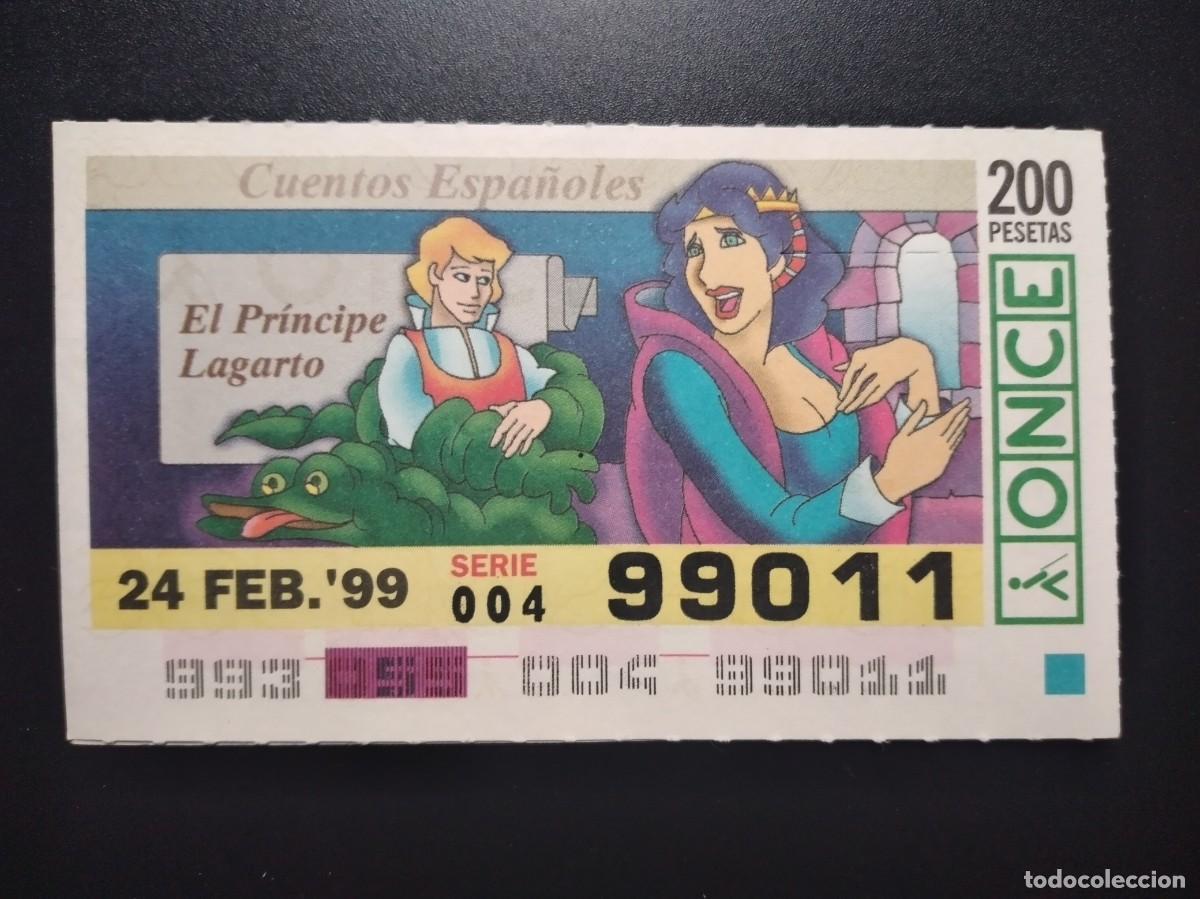 Cupones ONCE: CUP&Oacute;N ONCE CUENTOS ESPA&Ntilde;OLES EL PR&Iacute;NCIPE LAGARTO 24 FEBRERO 99 1999 99011