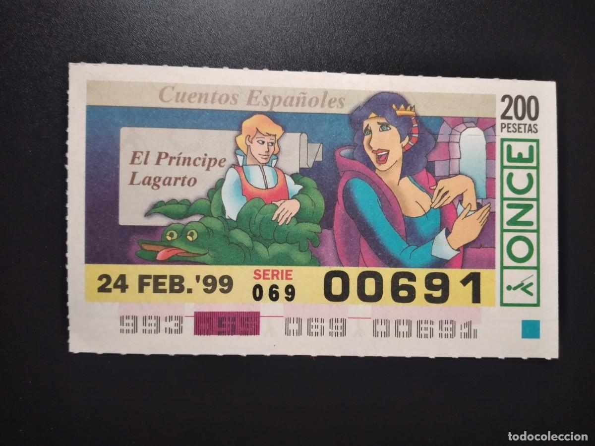 Cupones ONCE: CUP&Oacute;N ONCE CUENTOS ESPA&Ntilde;OLES EL PR&Iacute;NCIPE LAGARTO 24 FEBRERO 99 1999 00691