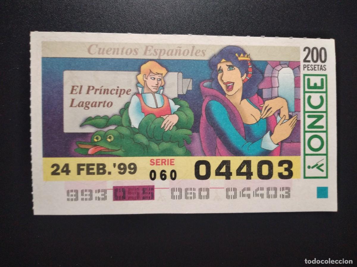 Cupones ONCE: CUP&Oacute;N ONCE CUENTOS ESPA&Ntilde;OLES EL PR&Iacute;NCIPE LAGARTO 24 FEBRERO 99 1999 04403