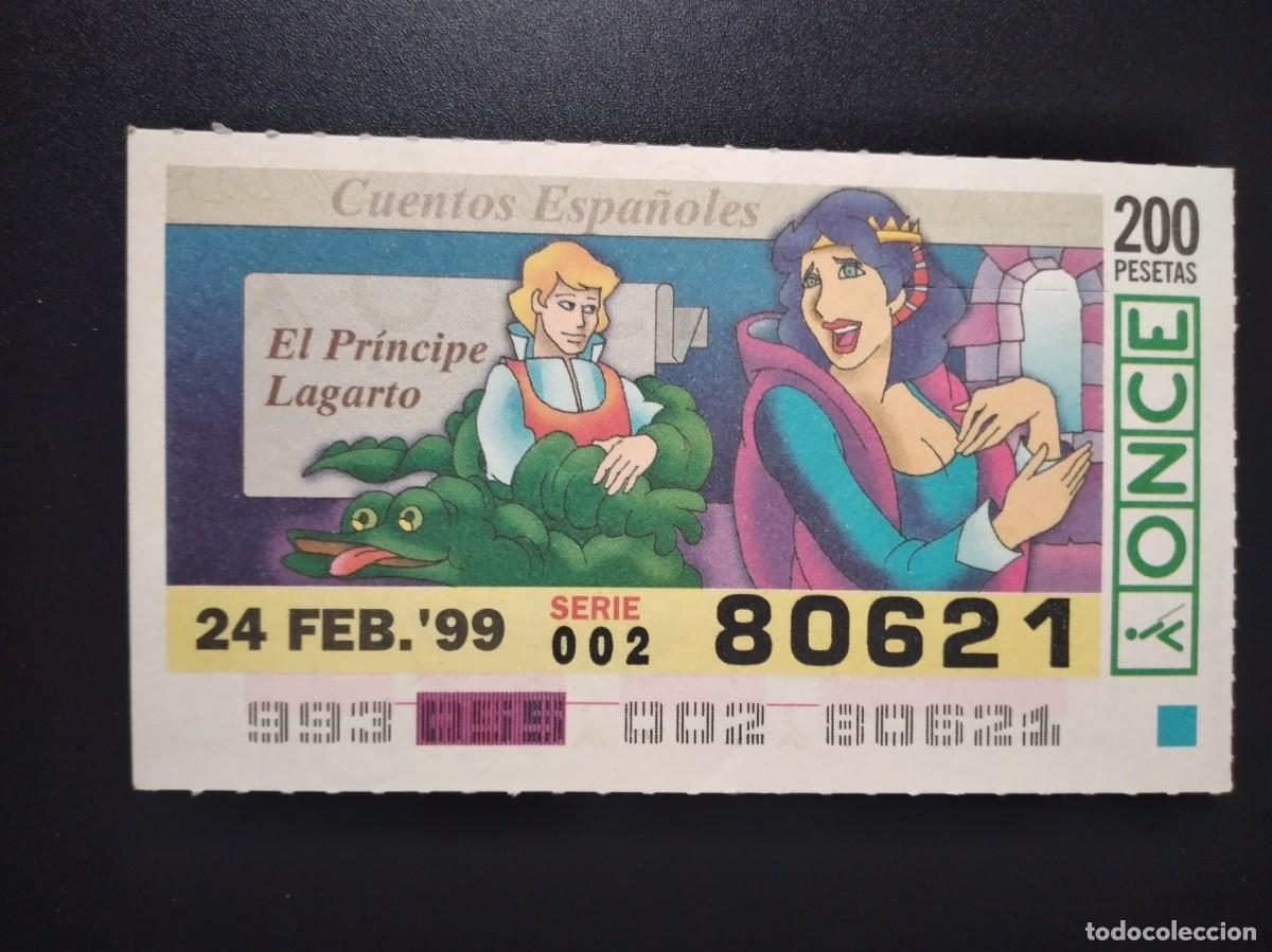 Cupones ONCE: CUP&Oacute;N ONCE CUENTOS ESPA&Ntilde;OLES EL PR&Iacute;NCIPE LAGARTO 24 FEBRERO 99 1999 80621
