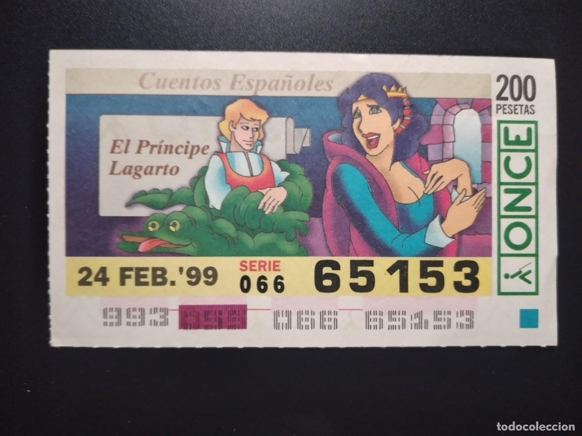 Cupones ONCE: CUP&Oacute;N ONCE CUENTOS ESPA&Ntilde;OLES EL PR&Iacute;NCIPE LAGARTO 24 FEBRERO 99 1999 65153