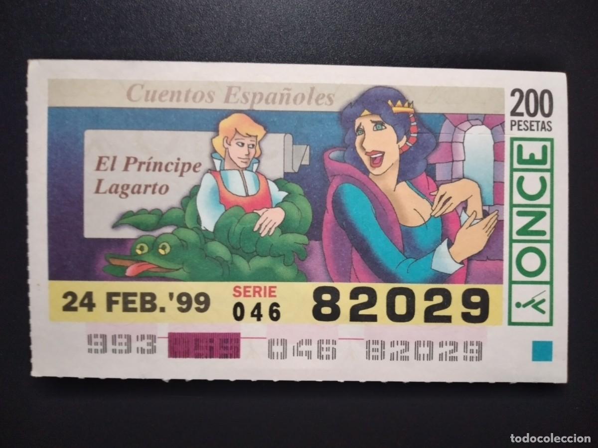 Cupones ONCE: CUP&Oacute;N ONCE CUENTOS ESPA&Ntilde;OLES EL PR&Iacute;NCIPE LAGARTO 24 FEBRERO 99 1999 82029