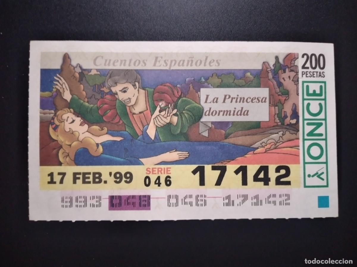 Cupones ONCE: CUP&Oacute;N ONCE CUENTOS ESPA&Ntilde;OLES LA PRINCESA DORMIDA 17 FEBRERO 99 1999 17142