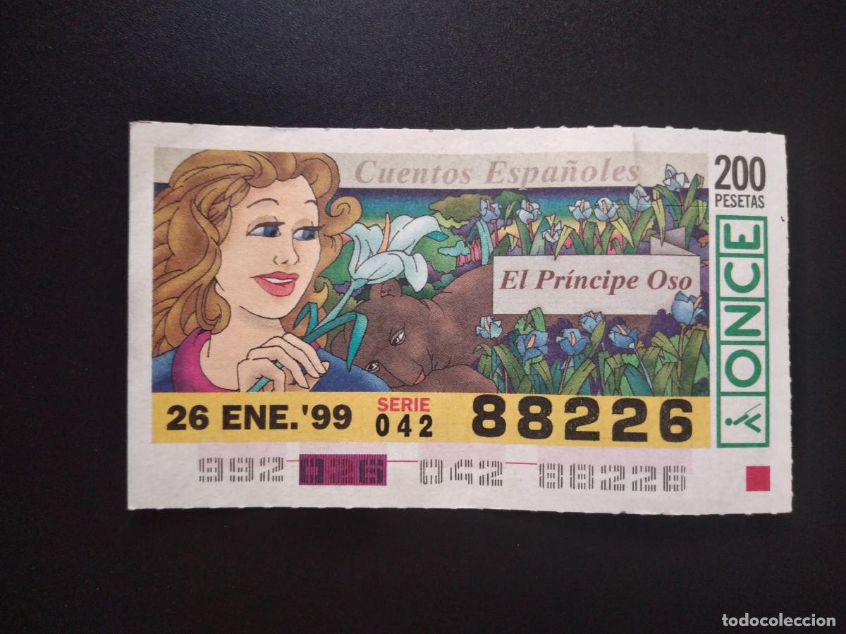 Cupones ONCE: CUP&Oacute;N ONCE CUENTOS ESPA&Ntilde;OLES EL PR&Iacute;NCIPE OSO 26 ENERO 99 1999 88226