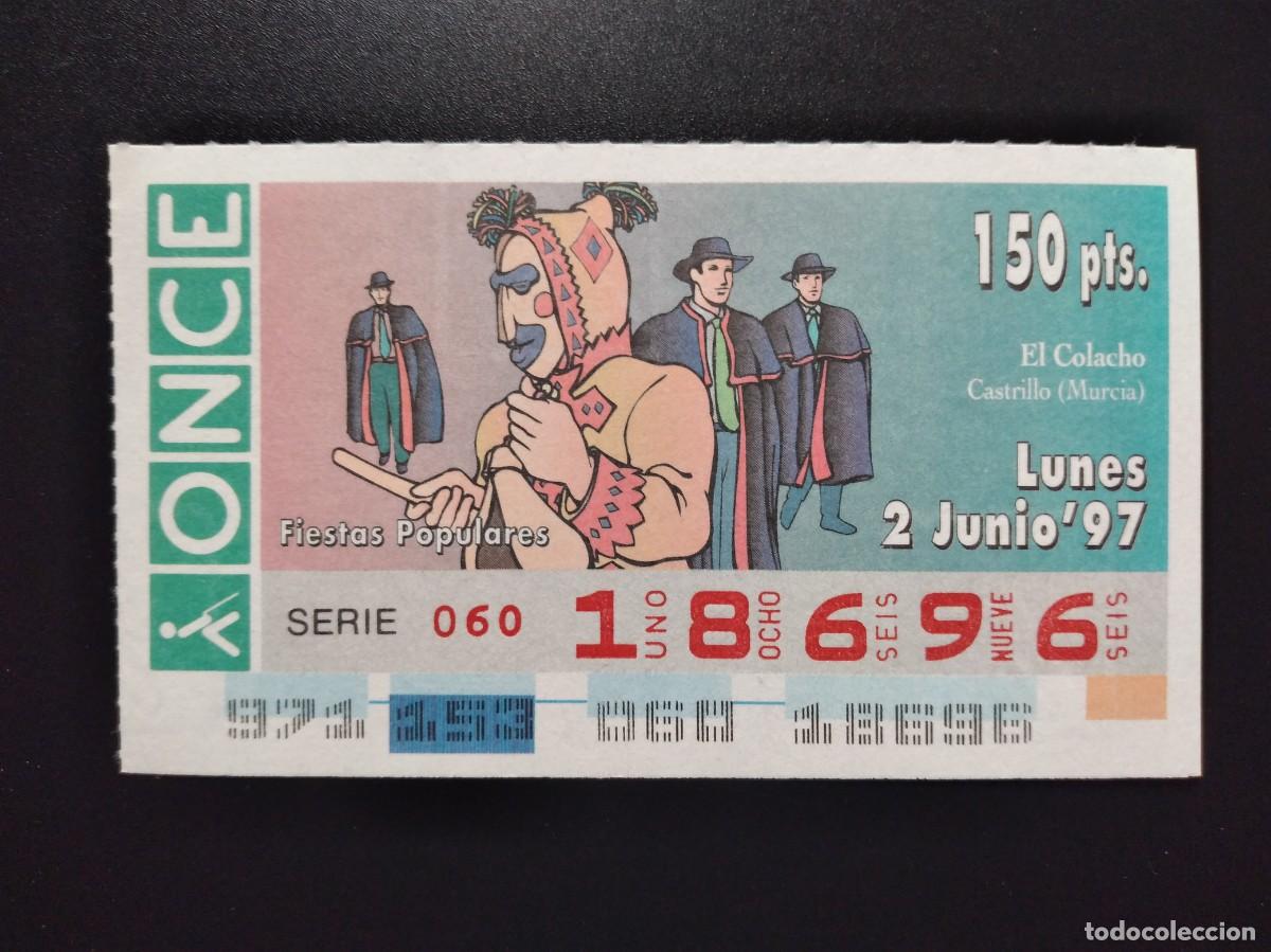Cupones ONCE: CUP&Oacute;N ONCE FIESTAS POPULARES EL COLACHO CASTRILLO MURCIA 2 JUNIO 97 1997 18696