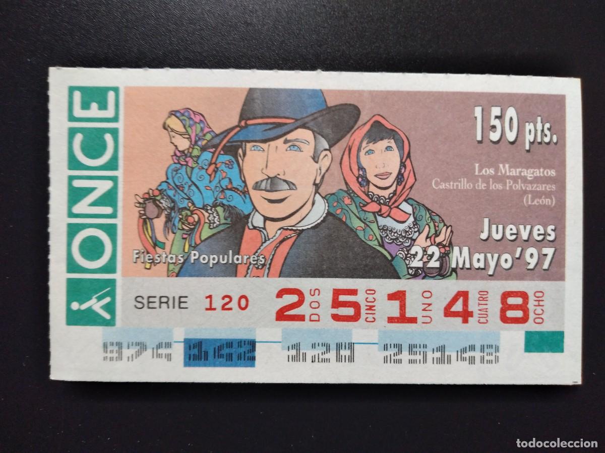 Cupones ONCE: CUP&Oacute;N ONCE FIESTAS POPULARES LOS MARAGATOS CASTRILLO DE LOS POLVAZARES 22 MAYO 97 1997 25148