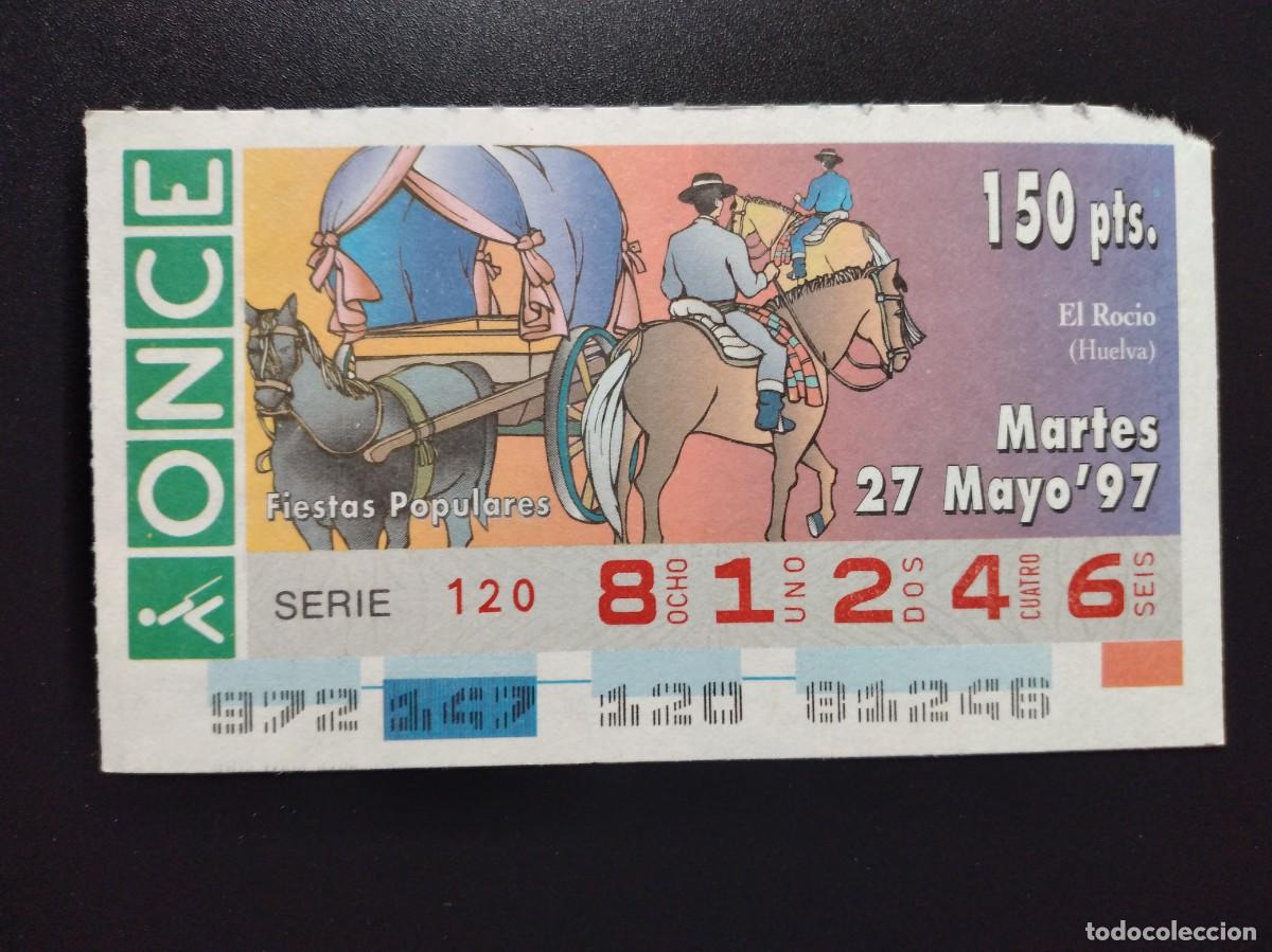 Cupones ONCE: CUP&Oacute;N ONCE FIESTAS POPULARES EL ROC&Iacute;O HUELVA 27 MAYO 97 1997 81246